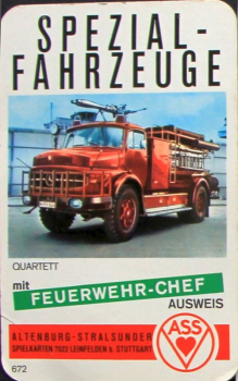 Altenburg Spielkarten "Spezial-Fahrzeuge" 1974 Cardgame (10506)